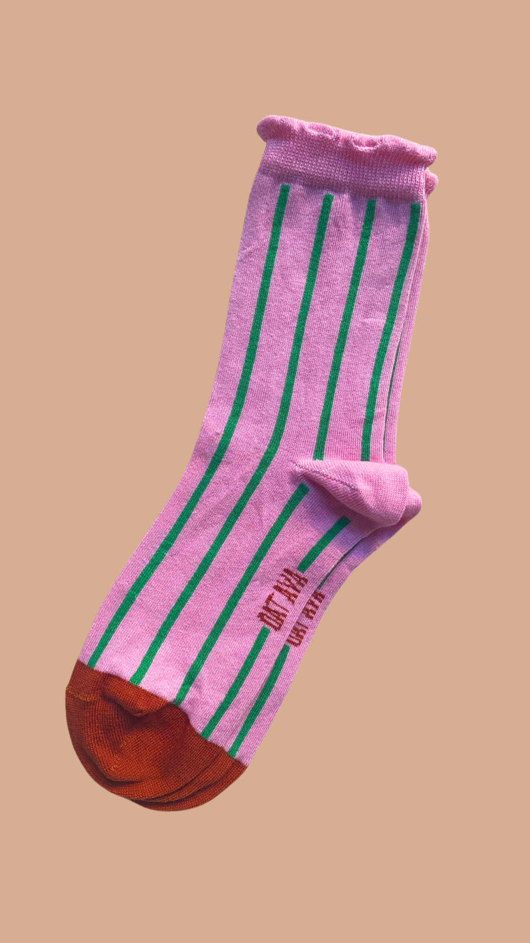 spring socks pink bubble