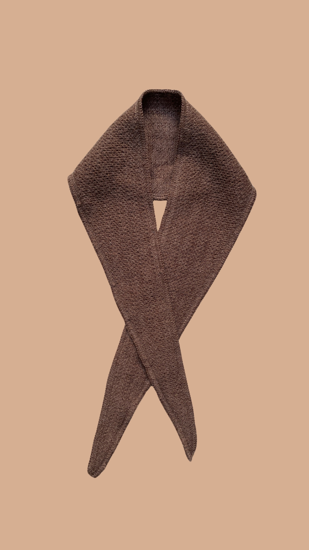 mini scarf walnut