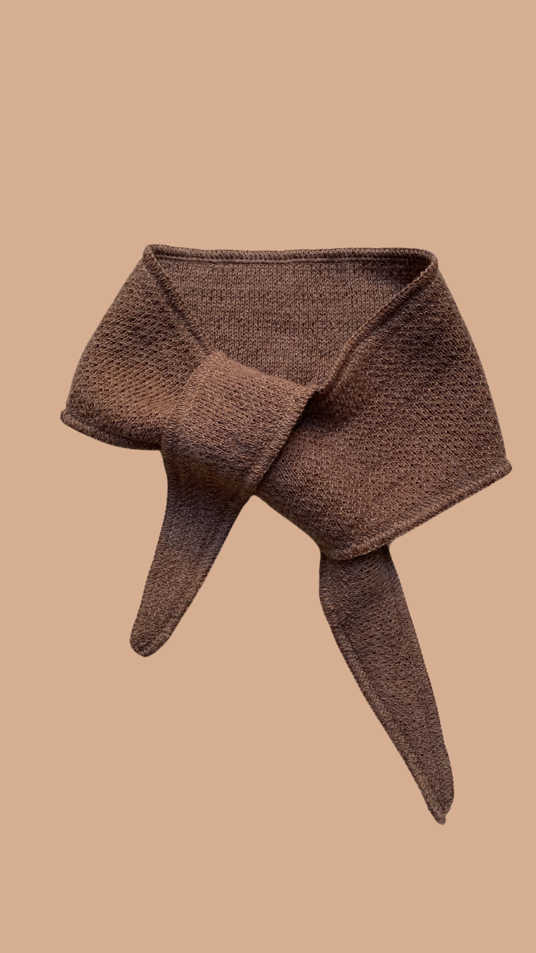 mini scarf walnut