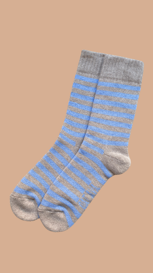 winter socks dawn fog