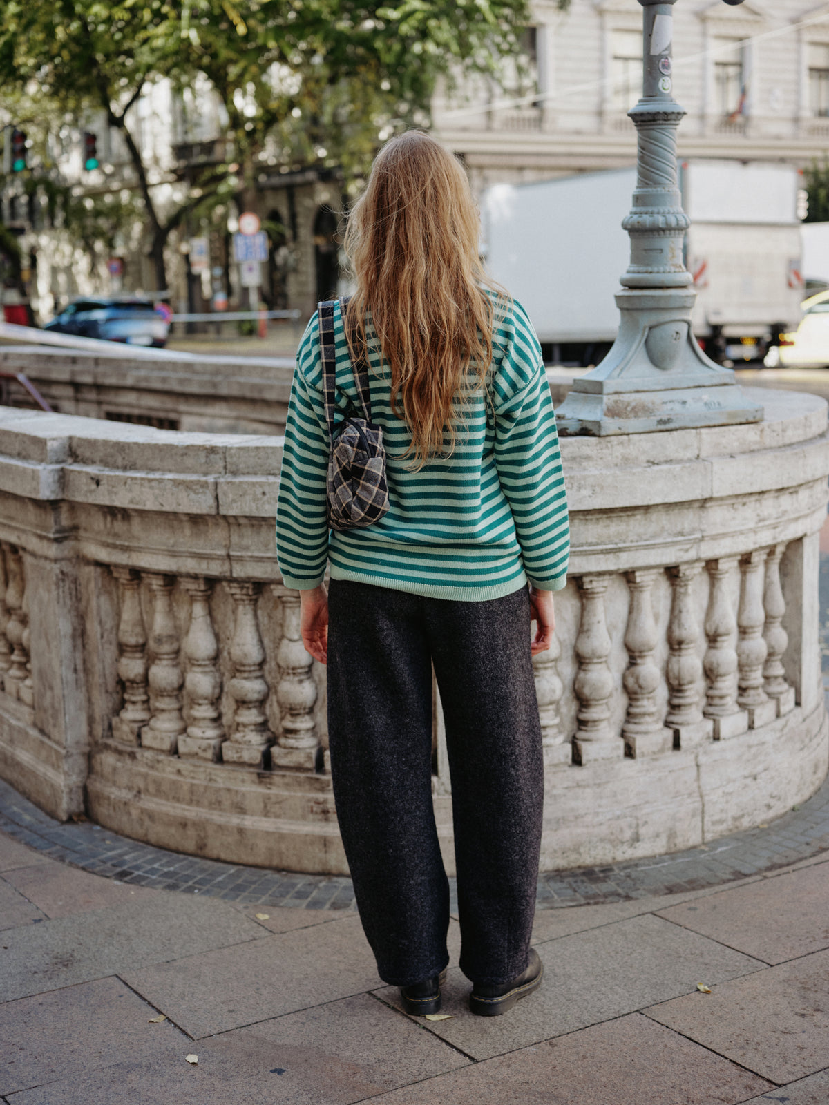 WOOL BARREL pants anthracite - PREORDER