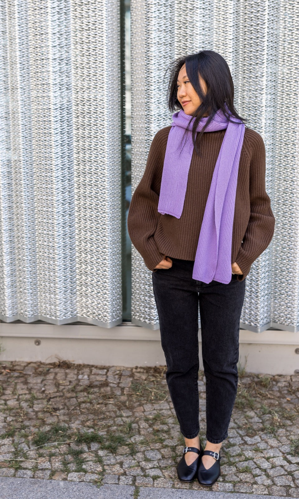 x abricot coco scarf lilac