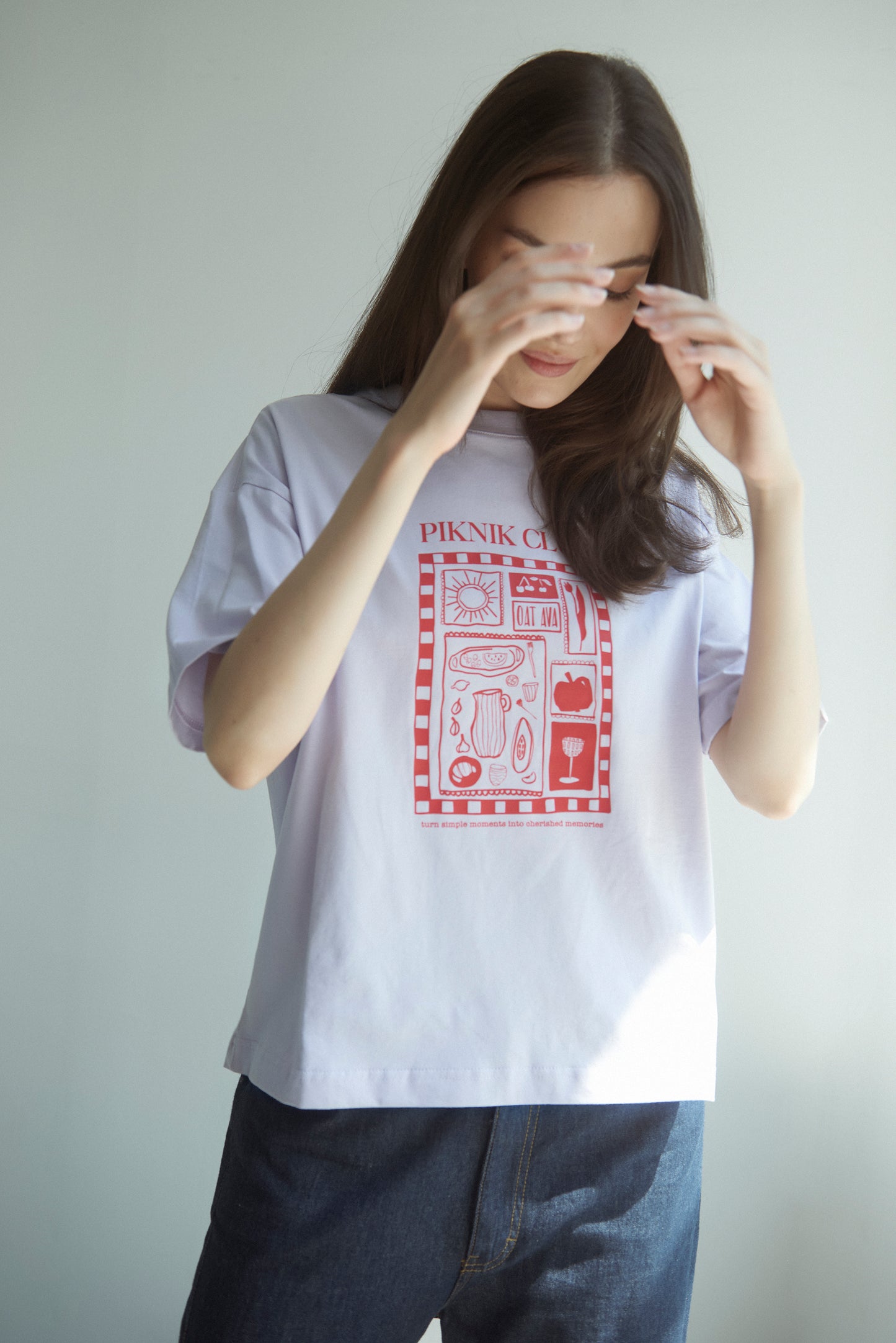 PIKNIK CLUB T-shirt lavander scone