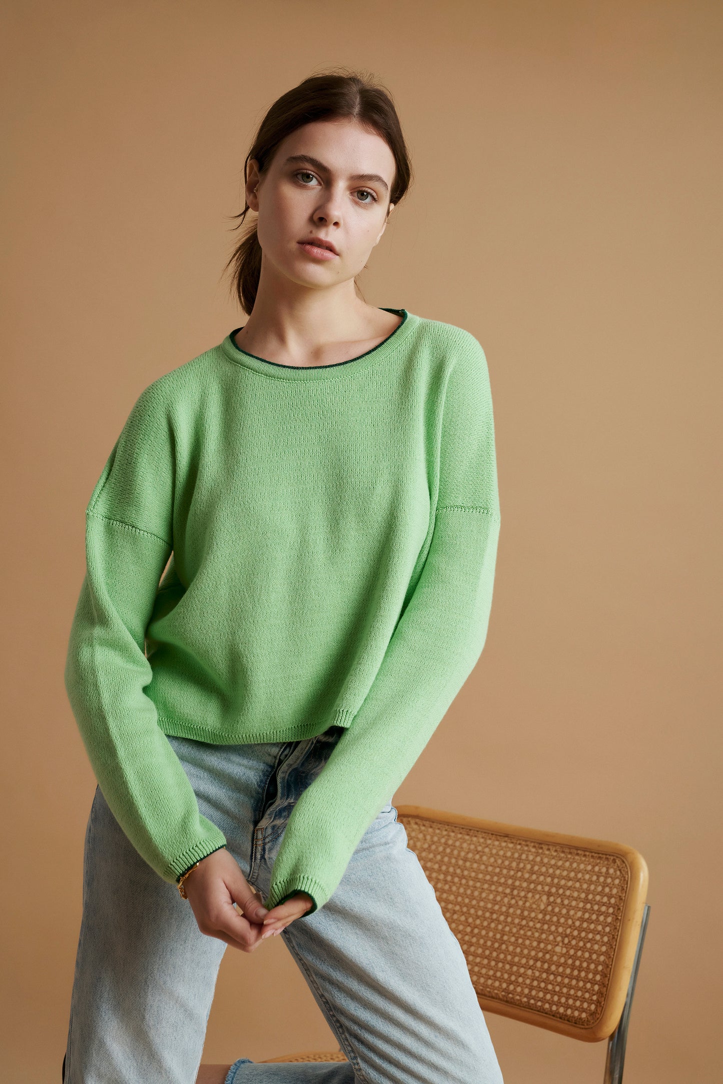 archive APRIL jumper matcha