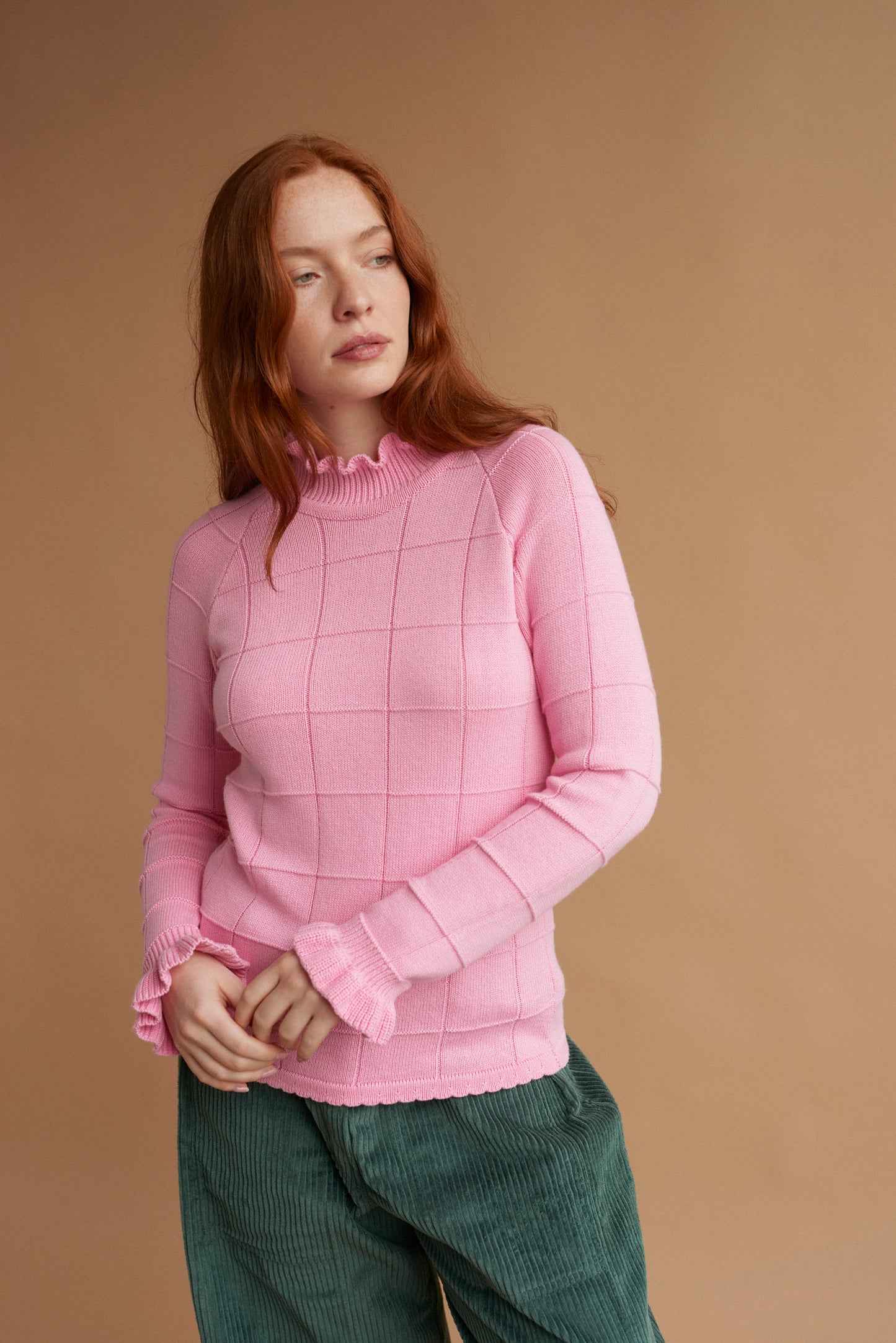 GRID jumper pink bubble