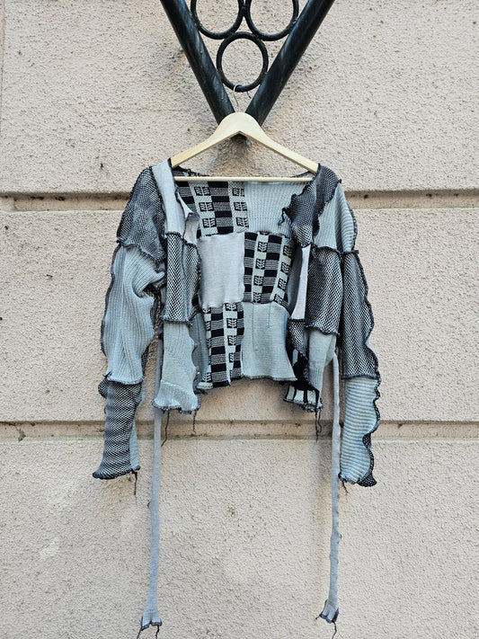 x BORBALA collab cardigan / grey