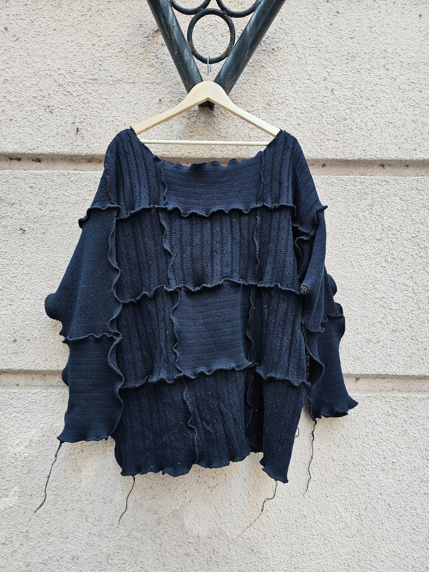 x BORBALA collab jumper long / night sky