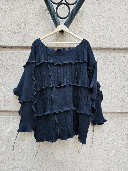 x BORBALA collab jumper long / night sky