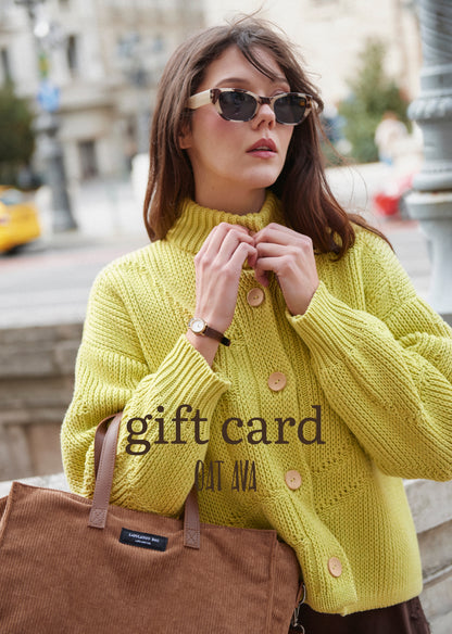 OAT AVA gift card - a printed voucher