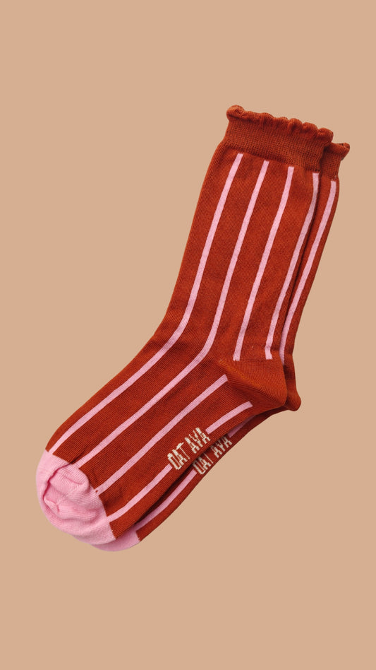 fall socks brick