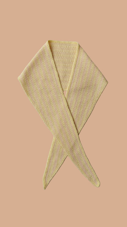 mini scarf lemon sorbet blush