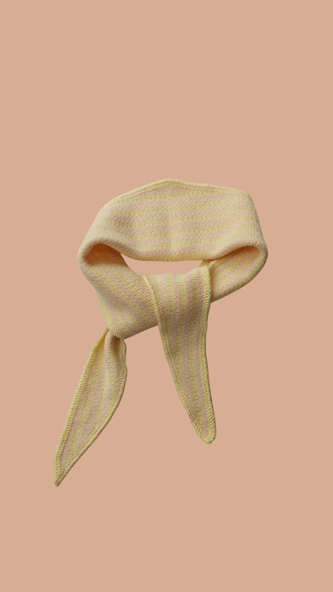 mini scarf lemon sorbet blush