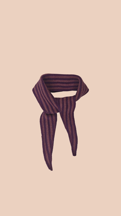 mini scarf purple mountain