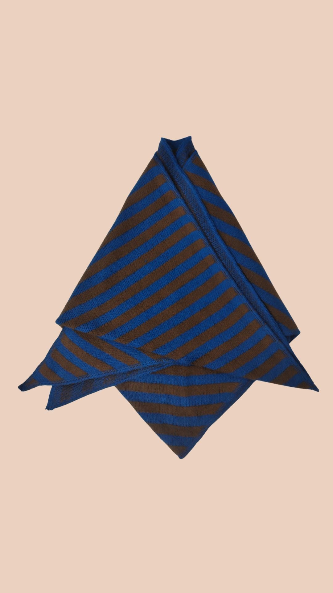Big triangle striped scarf blue hills PREORDER