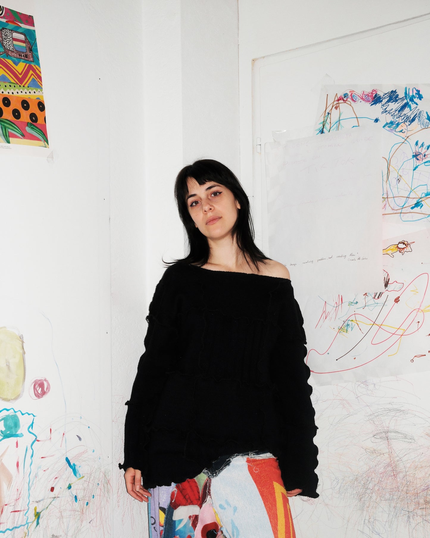 x BORBALA collab jumper long / night sky