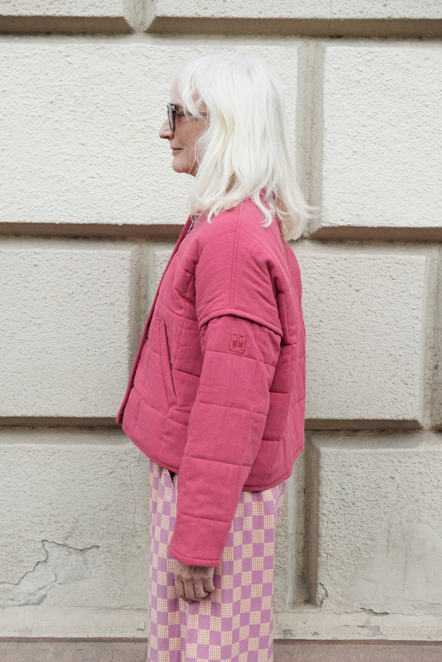 Reversible Quilted BOMBER jacket cherry / preorder