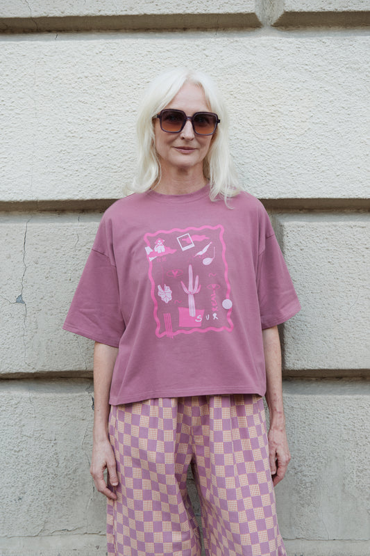 Polaroid days T-shirt mauve - launch in May