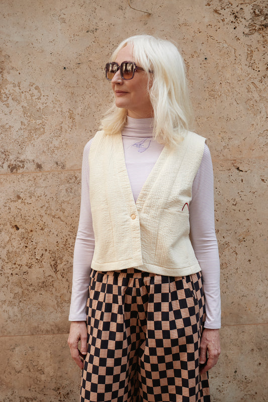 CLEA vest mini in rice / preorder