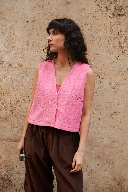 CLEA vest mini in pink / preorder