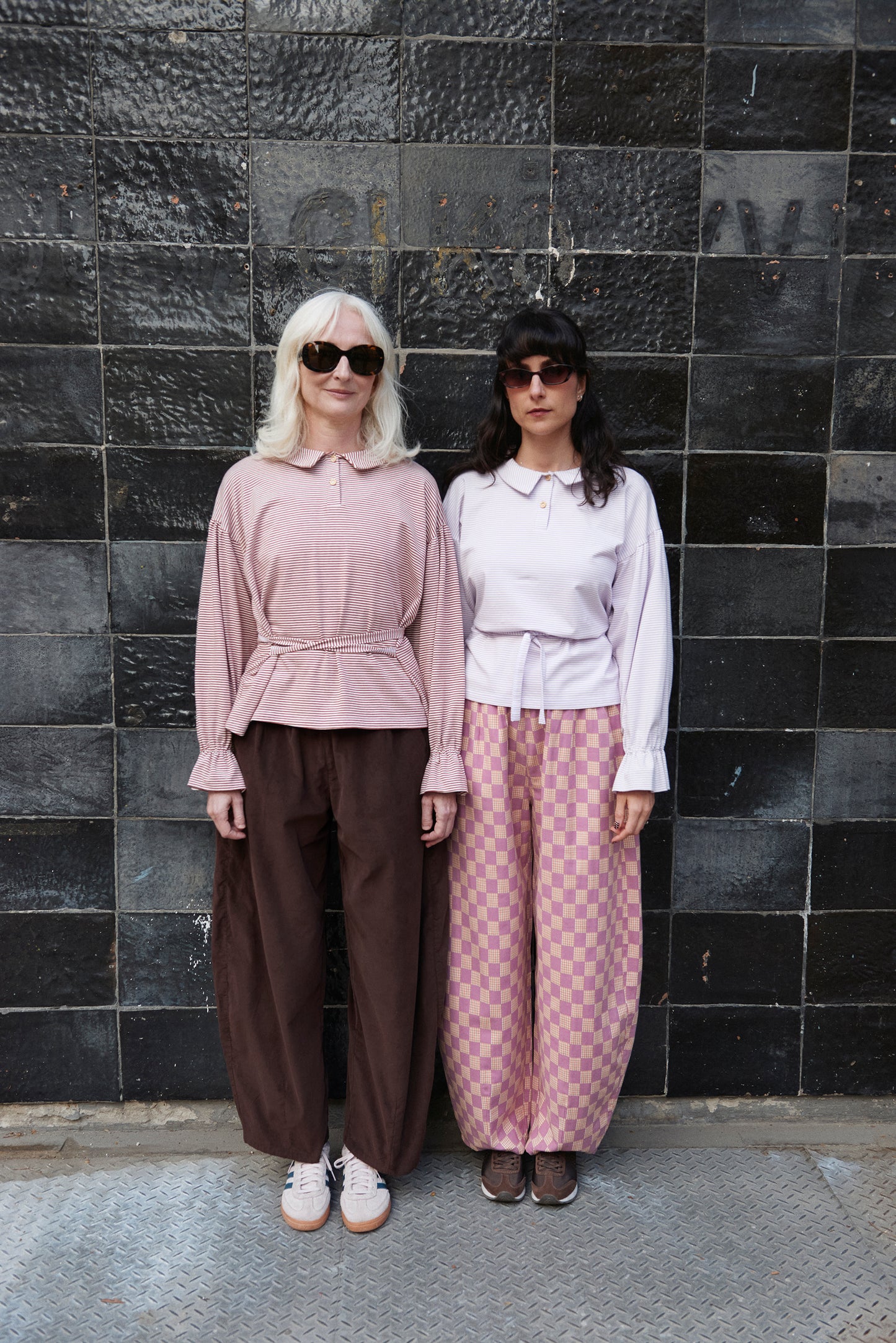 BARREL pants brown babycord