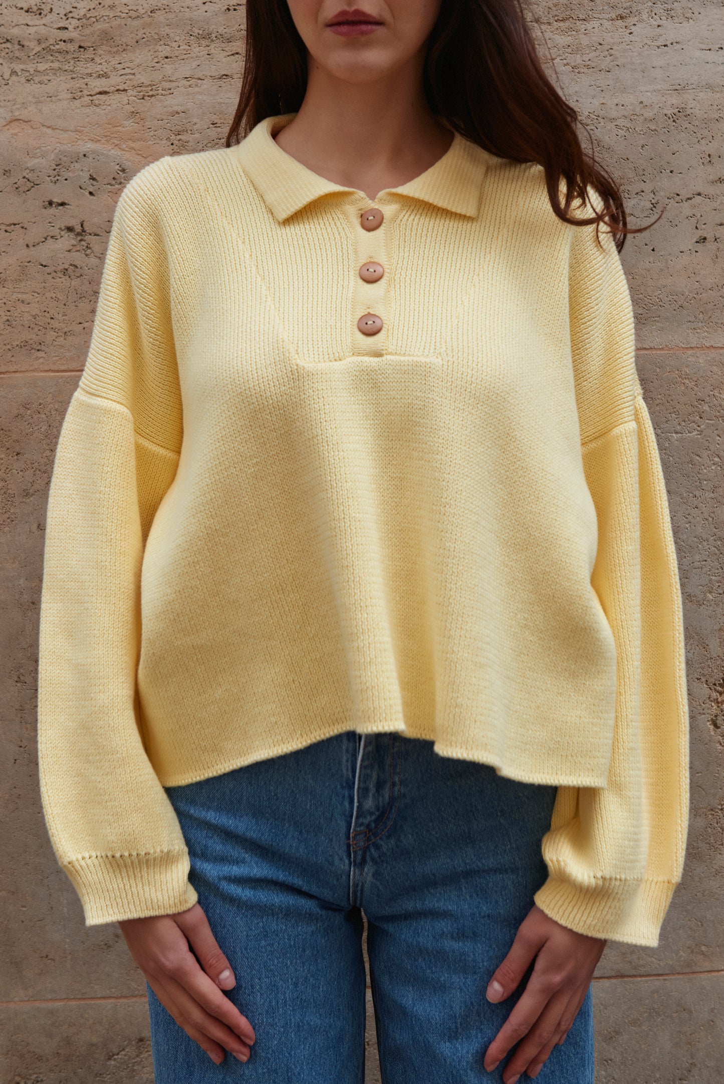 LEISURE jumper lemon sorbet