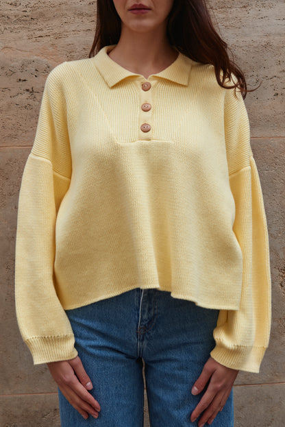 LEISURE jumper lemon sorbet