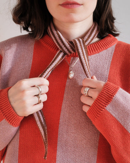 mini scarf pinkwood