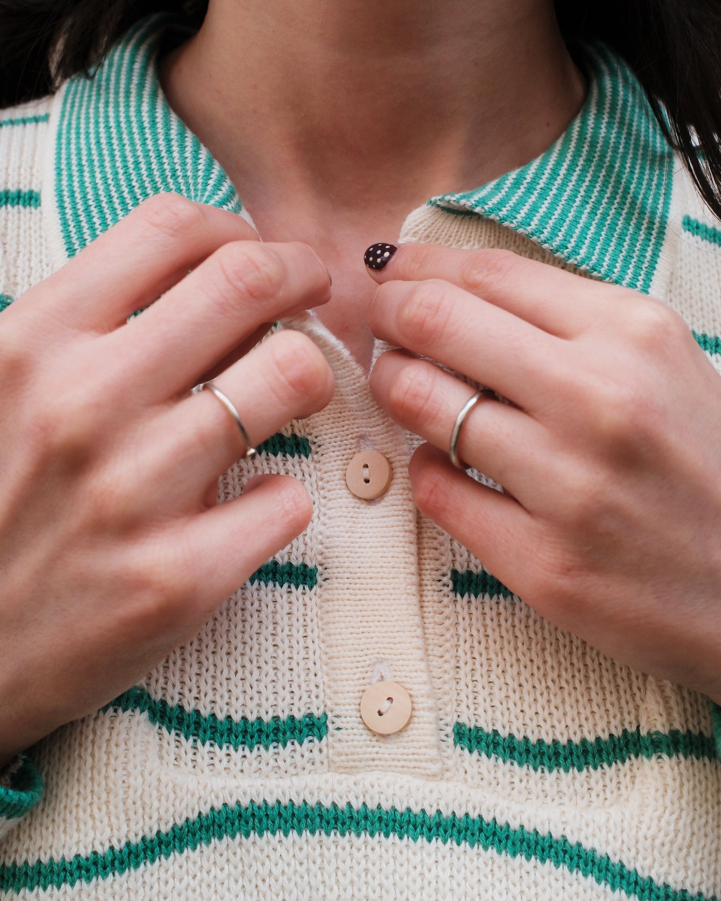 LEISURE jumper striped malachite