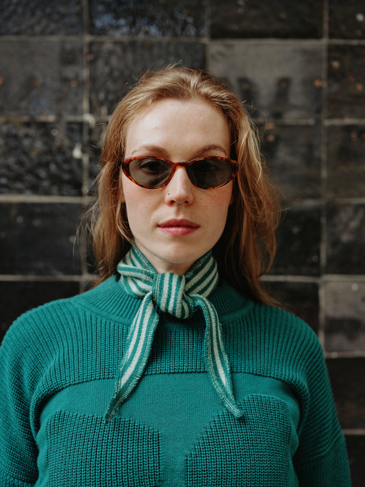 mini scarf aqua