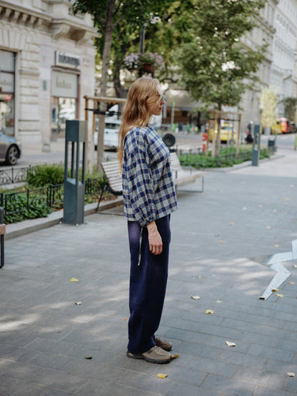 HERA SHIRT sea moon plaid - PREORDER