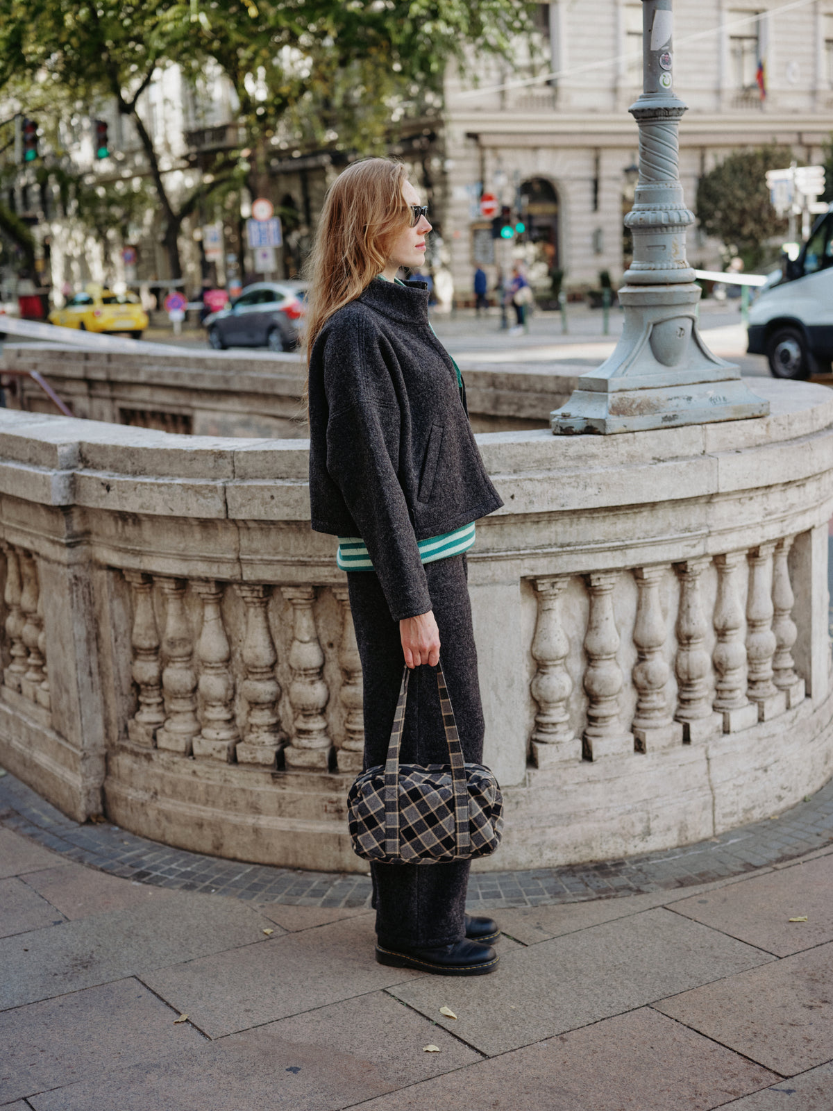 OONA BAG black butter plaid