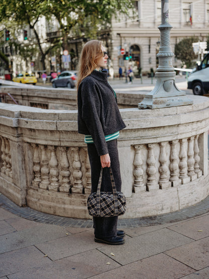 OONA BAG black butter plaid