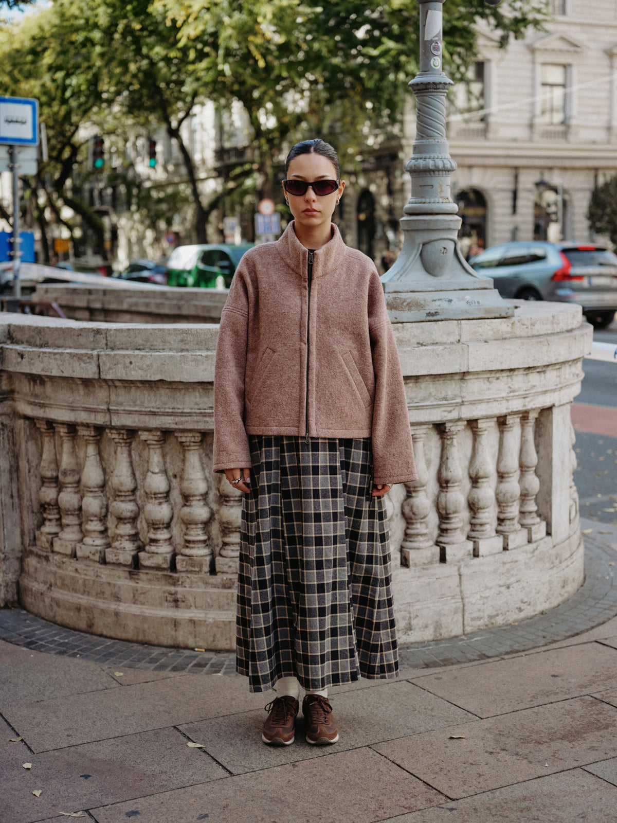 WOOL BOMBER jacket truffle - PREORDER