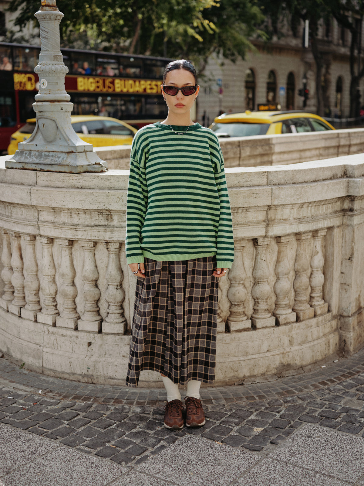 JUNII DRESS black butter plaid - PREORDER