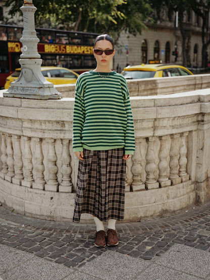 JUNII DRESS black butter plaid - PREORDER