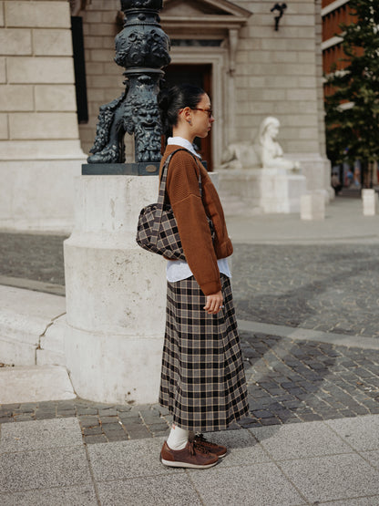 OONA BAG black butter plaid