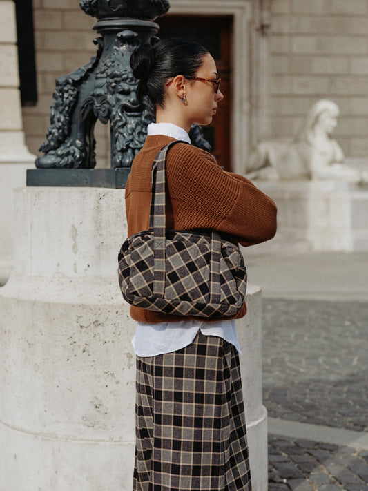 OONA BAG black butter plaid