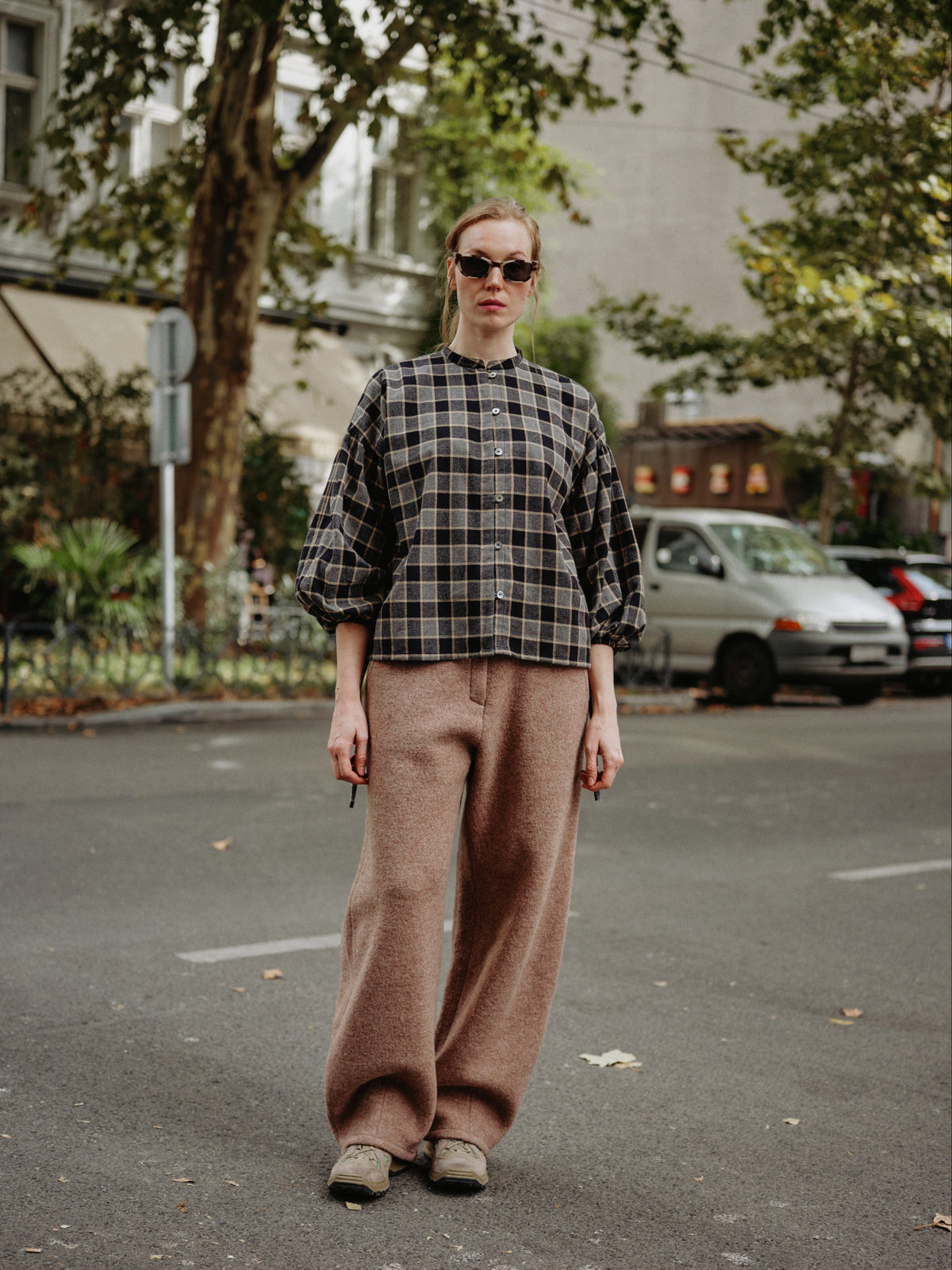 HERA SHIRT black butter plaid - PREORDER