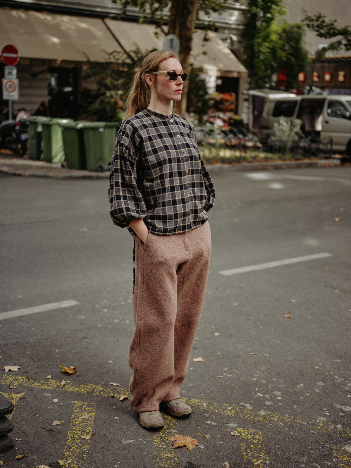 HERA SHIRT black butter plaid - PREORDER
