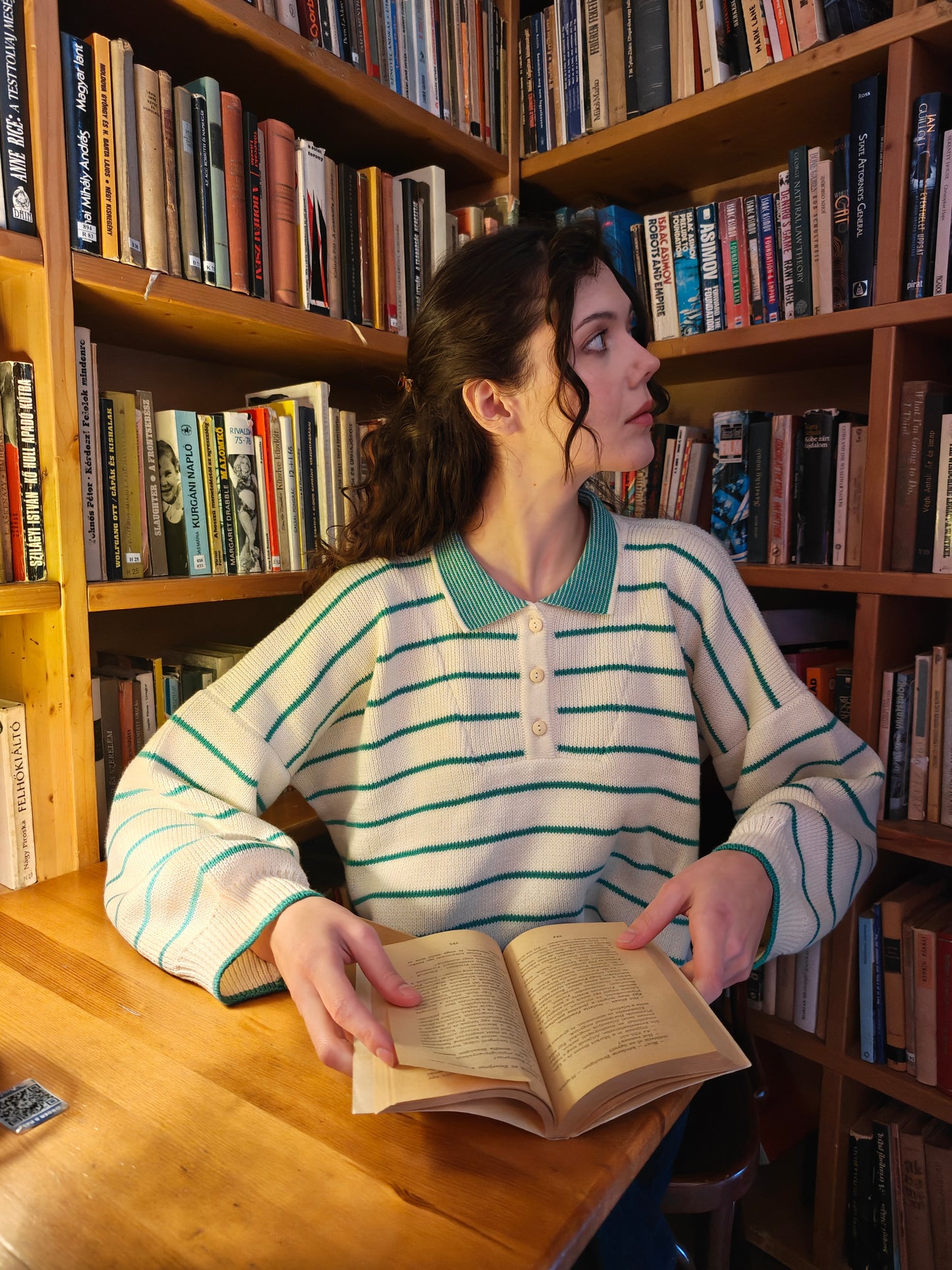 LEISURE jumper striped malachite