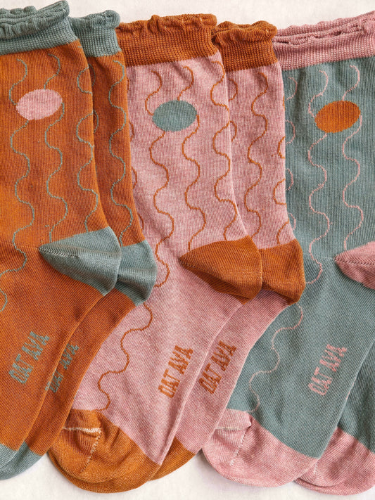 Waves socks trio