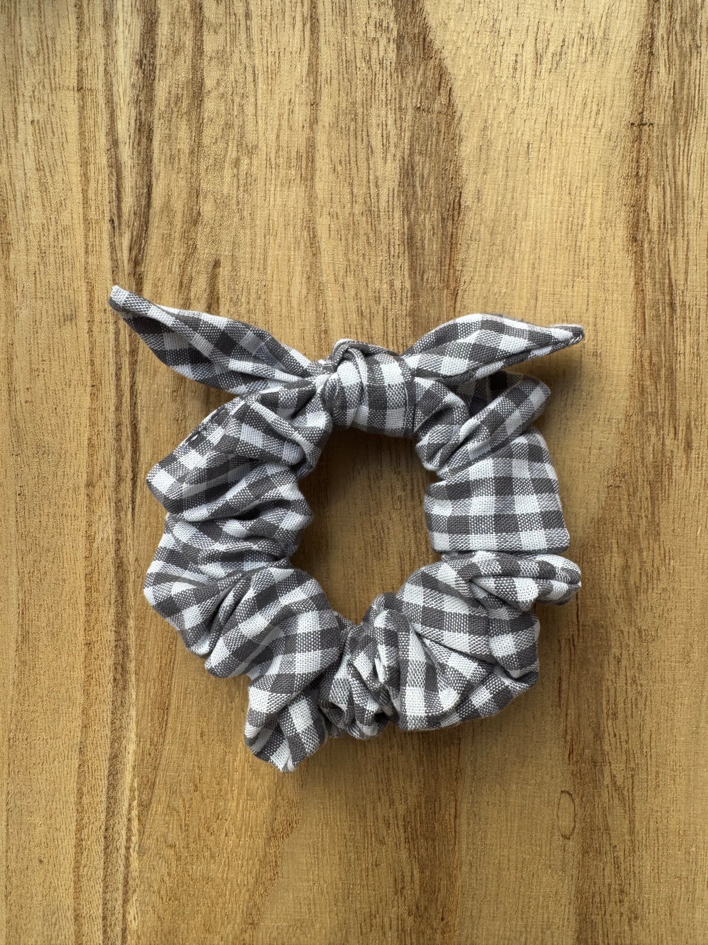 Scrunchie vichy grey