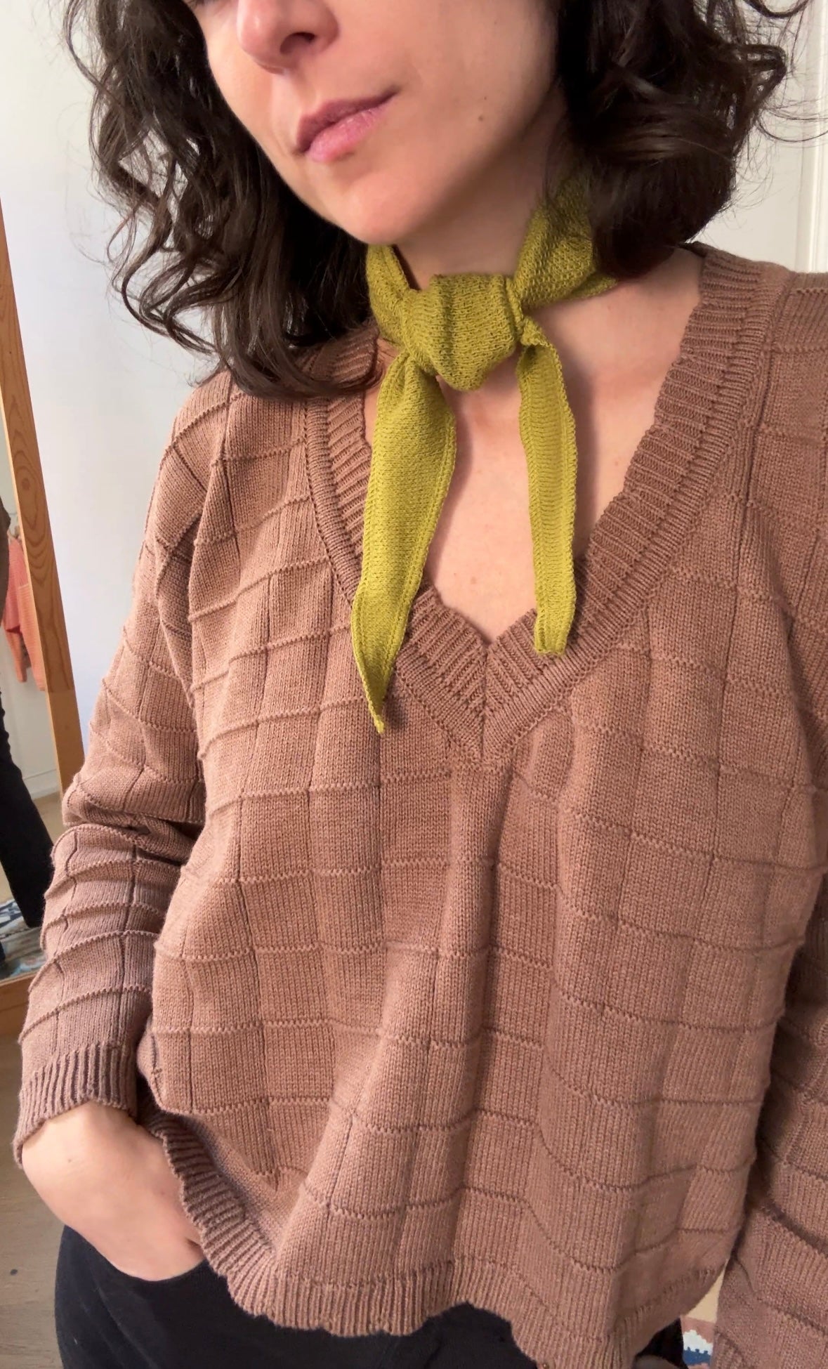 mini scarf pistachio
