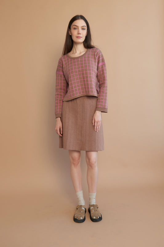 LUA jumper reversible lotus-walnut