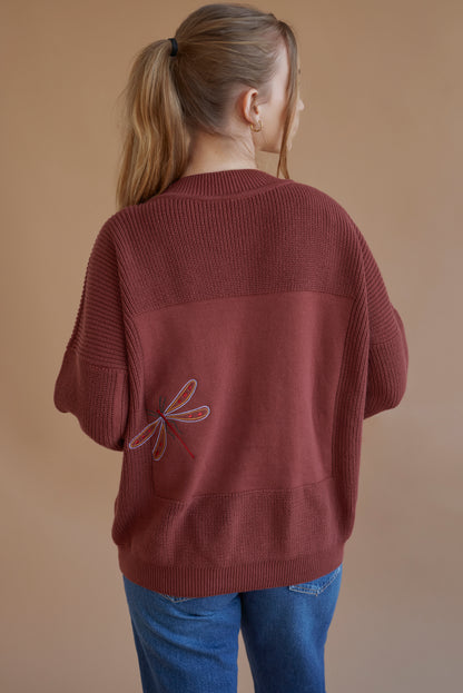 x Madeleine Kemsley collab MOA jumper rust