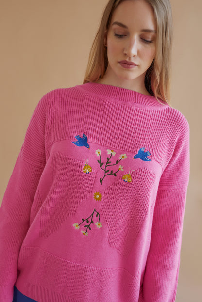 x Sarah Neuendorf collab MOA jumper lotus