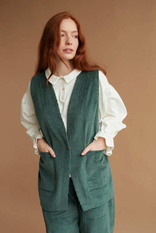 CLEA vest sage