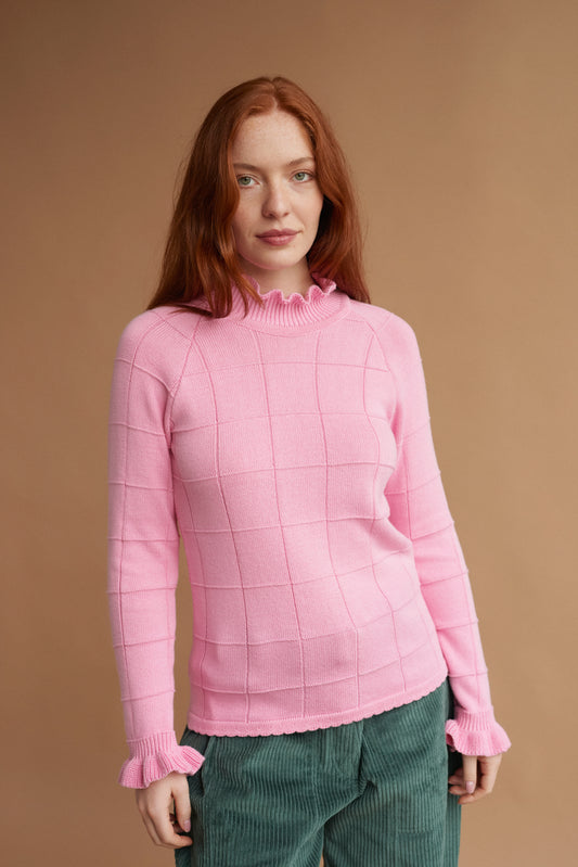 GRID jumper pink bubble