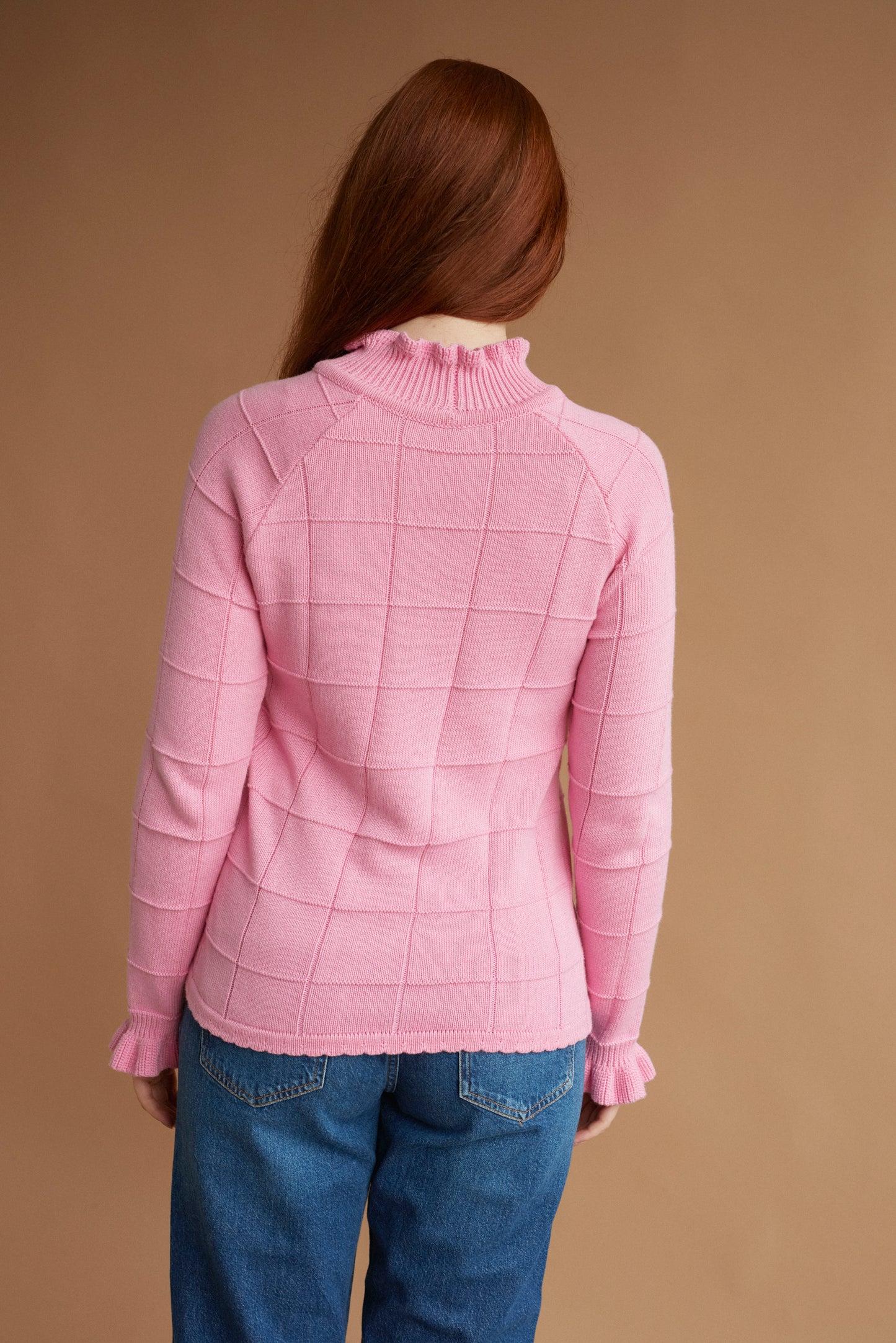 GRID jumper pink bubble