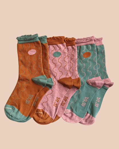 Waves socks trio
